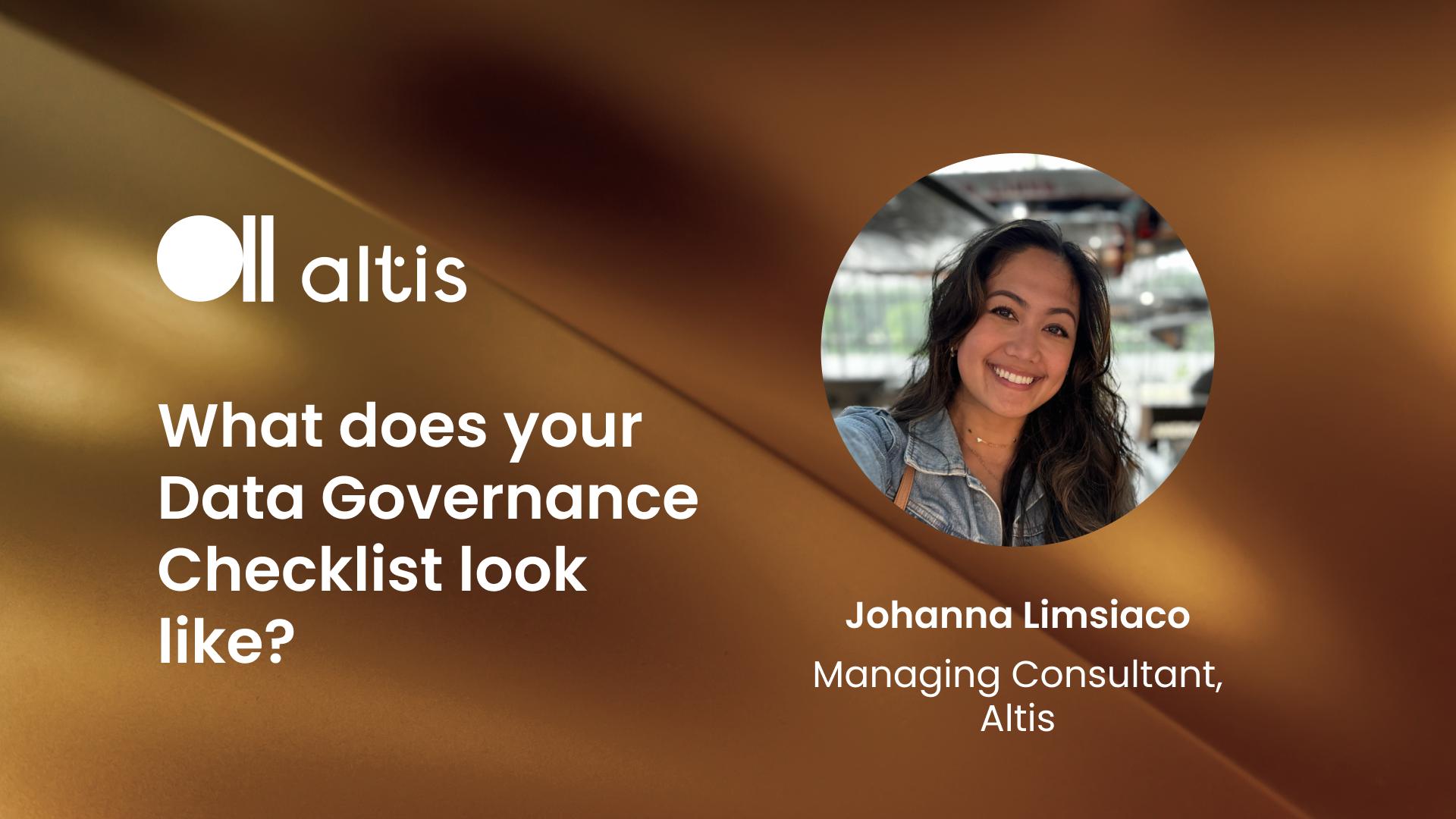 What does your Data Governance Checklist look like?