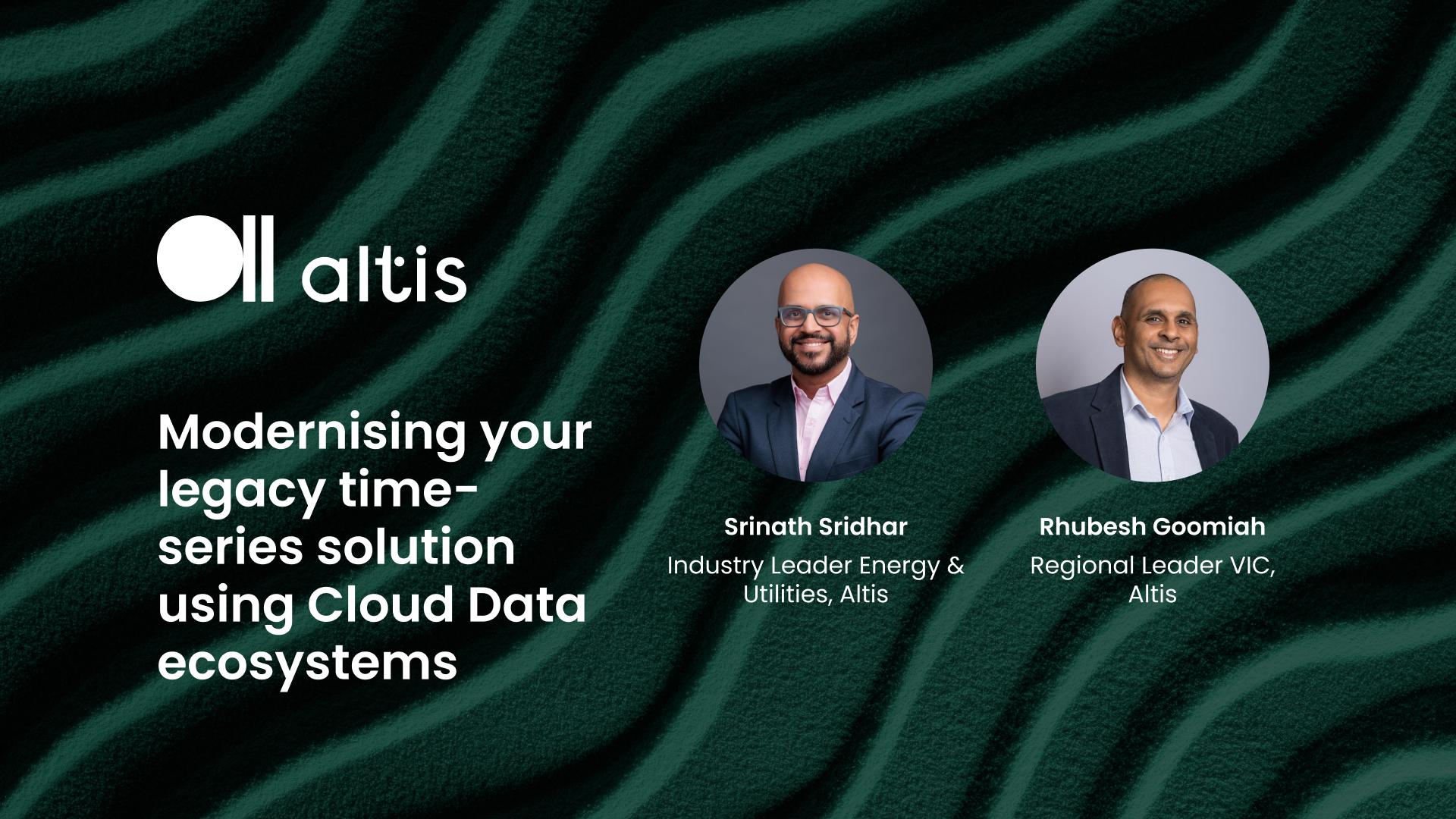 Modernising your legacy time-series solution using Cloud Data ecosystems