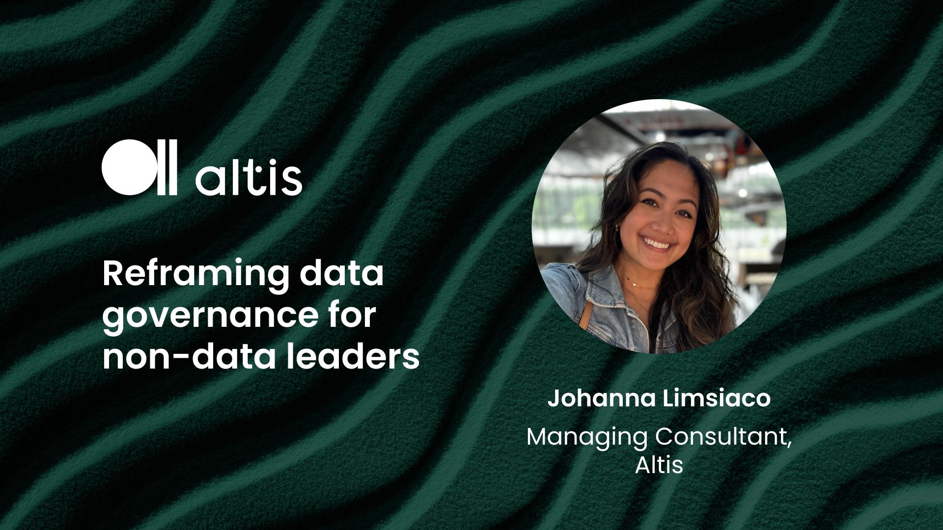 Reframing data governance for non-data leaders